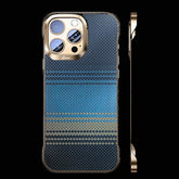 Kevlar Carbon Fiber Magnetic Frameless Phone Case for iPhone 15 Series--Military-Grade Protective Case